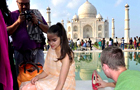 American Miss Universe booked for disrespectful high heels photo shoot in the grounds